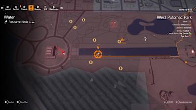A screenshot from The Division 2 showing the location of the Ghoul hunter mask.