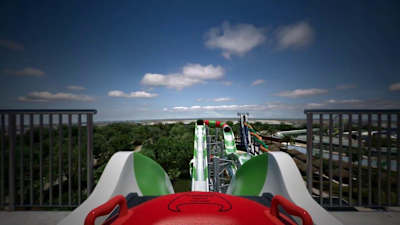 This 21m high slide is the world’s tallest water coaster