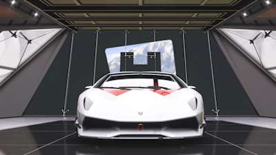 Captura de pantalla del Lamborghini Sesto Elemento Forza Edition en Forza Horizon 5