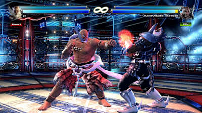 Una captura de pantalla de Tekken Tag Tournament.
