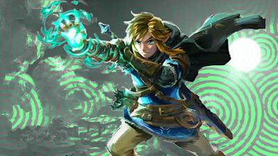 Link with a glowing arm