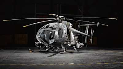 Artwork aus Battlefield 6 Season 2 zeigt den AH-6 Little Bird.