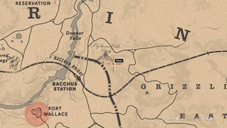 A screenshot showing the burial location of Arthur Morgan, in Red Dead Redemption 2