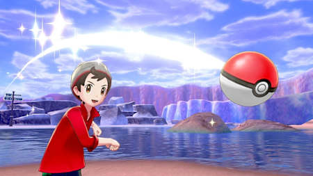 In Schwert und Schild könnt ihr sehr früh Pokémon fangen