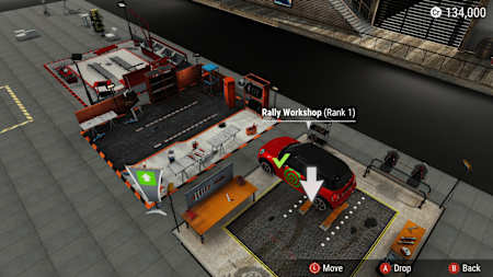 Screenshot of a garage in Gear.Club Unlimited 2