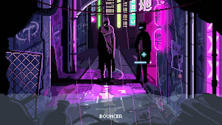El arte pixelado neo-noir es un estilo visual tan apto para cualquier escenario cyberpunk
