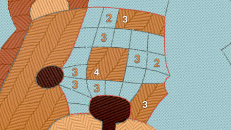 Füllt die Felder mit den richtigen Farben aus, um das Motiv zu vollenden