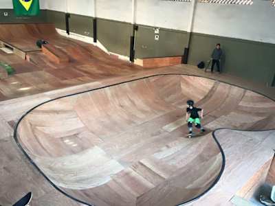 Obstáculos amigáveis da Arca Skateboard
