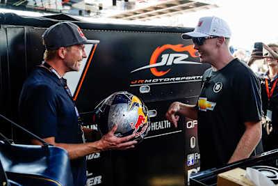 Connor Zilisch and Scott Speed at Watkins Glen International 2024 