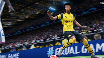 Jadon Sancho dans le nouveau jeu vidéo FIFA 20 d'EA qui promet de gros changements de gameplay.