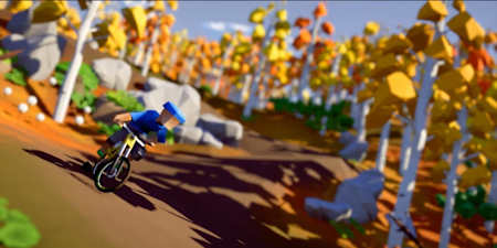 A screenshot of the game Lonely Mountains Downhill