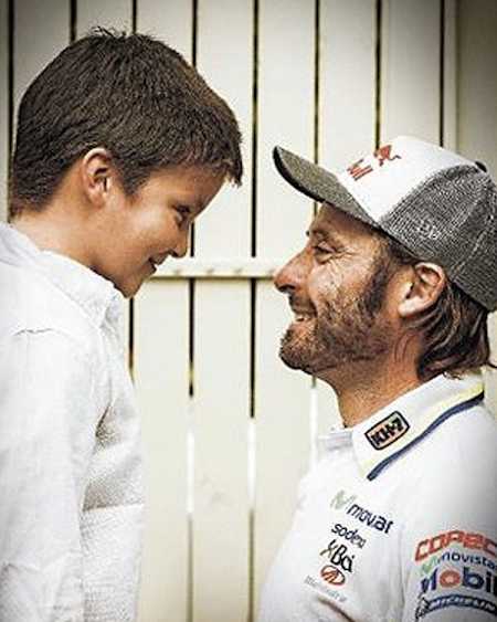 Con mi sobrino Lucas que me sirvió de motivación.