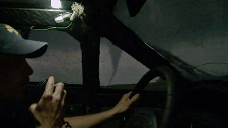 Ronan P. Nagle driving during an active Tornado Storm Chase