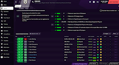 Le Macarthur FC dans Football Manager 21