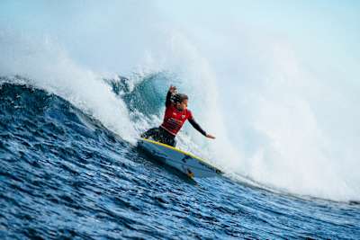 Molly Picklum competes at the Margaret River Pro