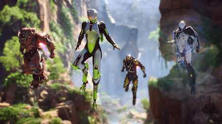 Javelin exosuits from Bioware's new video game, anthem.