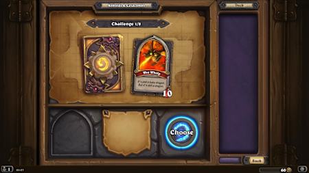 Hearthstone Dungeon Run boss screen