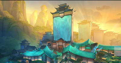 A screenshot of the Summit map in VALORANT. 