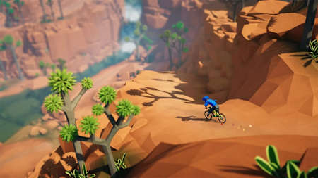 A screenshot of the game Lonely Mountains Downhill