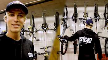 A behind-the-scenes tour with plenty of amazing bikes and kit