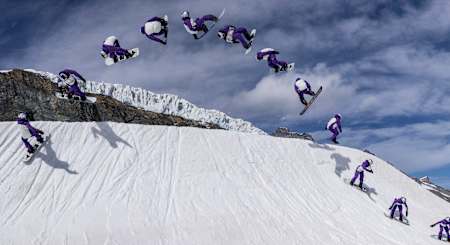 Mark McMorris at the Red Bull Performance camp in Saas Fee, Switzerland 