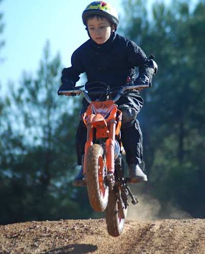 Can Öncü on his first bike - 2011