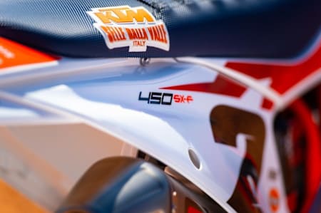 Close-up of seat decal