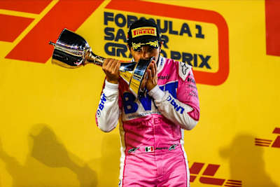 Sergio Perez as seen at the Sakhir Grand Prix in Bahrain in 2020.