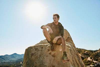 The gym is where the actor preps for his roles, but he relies on the outdoors to recharge.