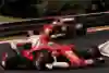 Le 2 Ferrari in pista all'Hungaroring Le 2 Ferrari in pista all'Hungaroring