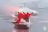 Colin O'Brady and the crew celebrate crossing Drake Passage in Antartica
