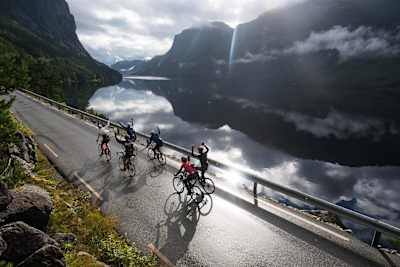 Even cycling newbies can feel like pros on these majestic roads