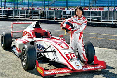 12-year-old Japanese driver Juju Noda has been labelled a racing prodigy.