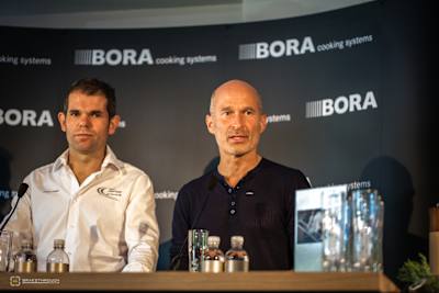 Press conference at the first Tour de France