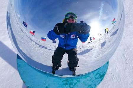 Cancer Survivor Sean Swarner at the South Pole
