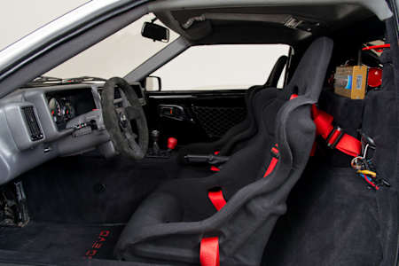 Interior del Ford RS200 EVO de Canepa, WRC.