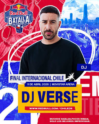 Verse será el DJ de la Final Internacional de Red Bull Batalla en Chile