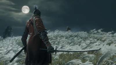 Screenshot of a battle in Sekiro: Shadows Die Twice
