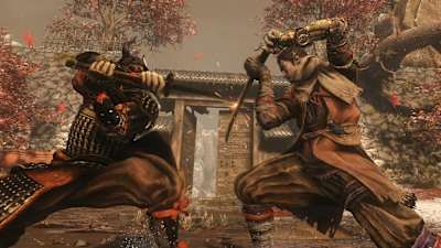 Screenshot of a sword clash in Sekiro: Shadows Die Twice