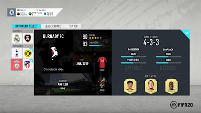 Squad Battles have been updated for FIFA 20