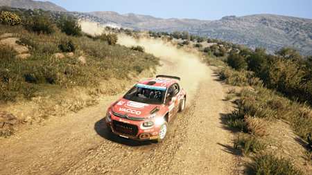 Captura de pantalla de un Citroën C3 en el juego EA SPORTS™ WRC.