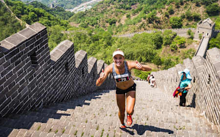 No PBs here: the gruelling Great Wall route takes the average runner twice as long to complete than usual.