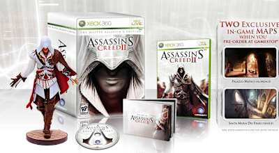 Assassin's Creed II, with an Ezio figure