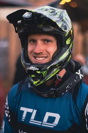 Tom van Steenbergen poses for a portrait at Red Bull Rampage in Virgin, Utah, USA on 21 October, 2022. 