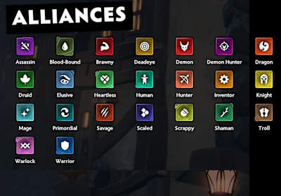 The different Alliances in Dota Underlords