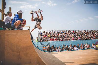 Danny León, de Handplant en O Marisquiño 2016, en el Muelle de Transatlánticos de Vigo. 