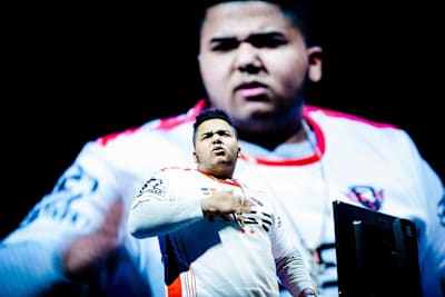 MenaRD gets pumped up during his successful run at Capcom Cup 2017.