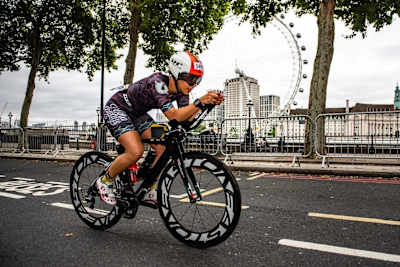 Pass iconic landmarks while competing in the world's biggest triathlon
