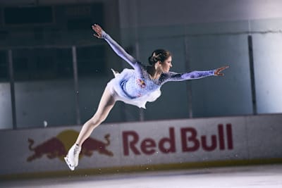 Isabeau skates at a rink near Los Angeles, CA