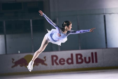 Isabeau skates at a rink near Los Angeles, CA